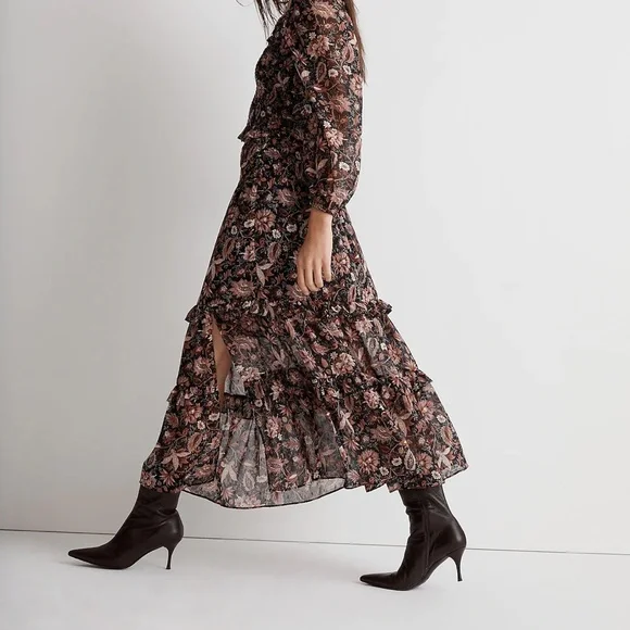 Madewell Ruffle Tiered Midi Skirt - Picture 6 of 11